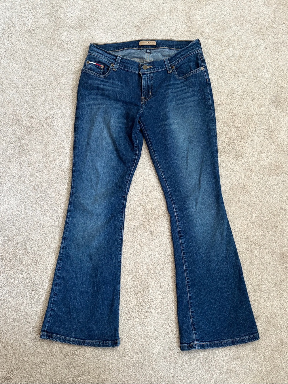 Women's Dark Blue Flared Jeans